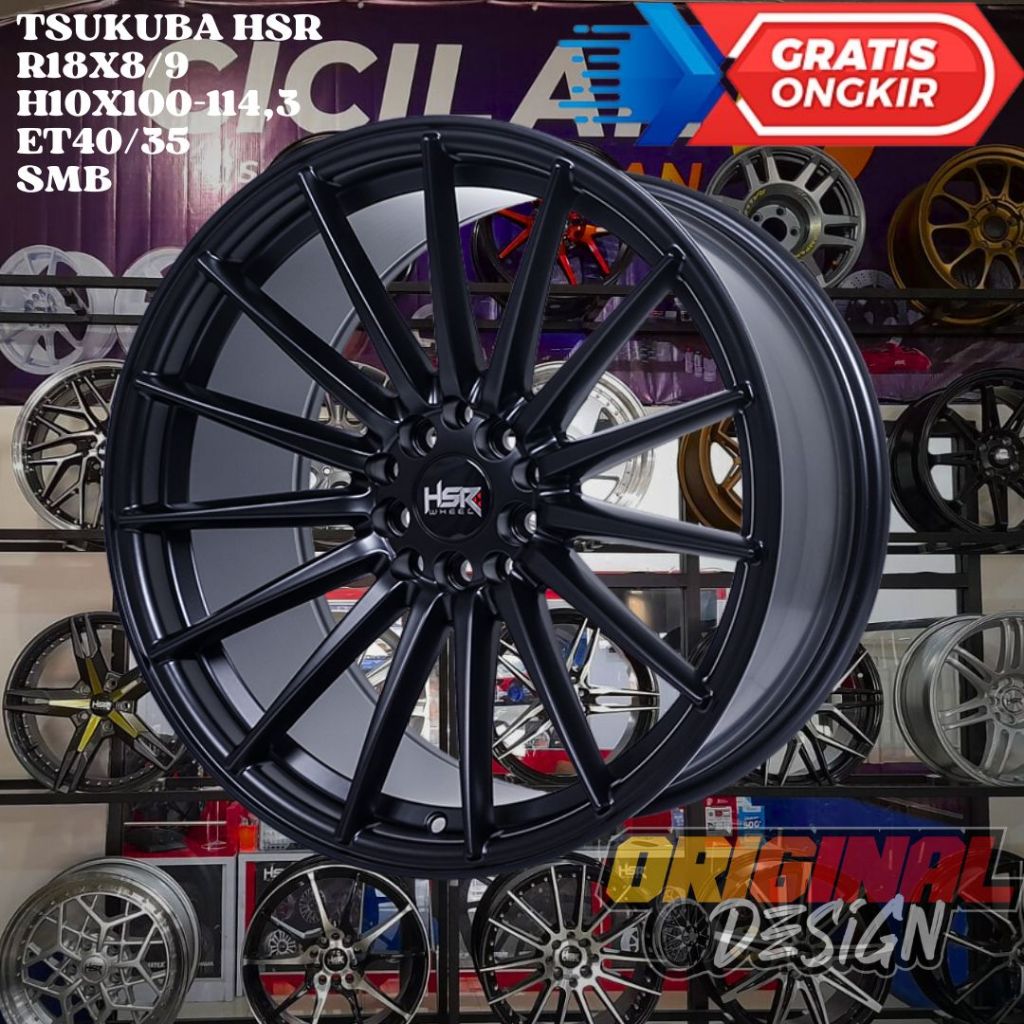 Velg Mobil Ring 18 Model JARI JARI HSR TSUKUBA R18 CIVIC INNOVA HRV CRV