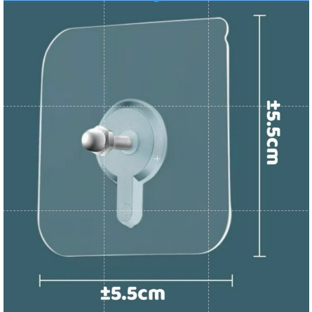 [FAFAFA] Gantungan Baju Hook Baut Mur Tempel