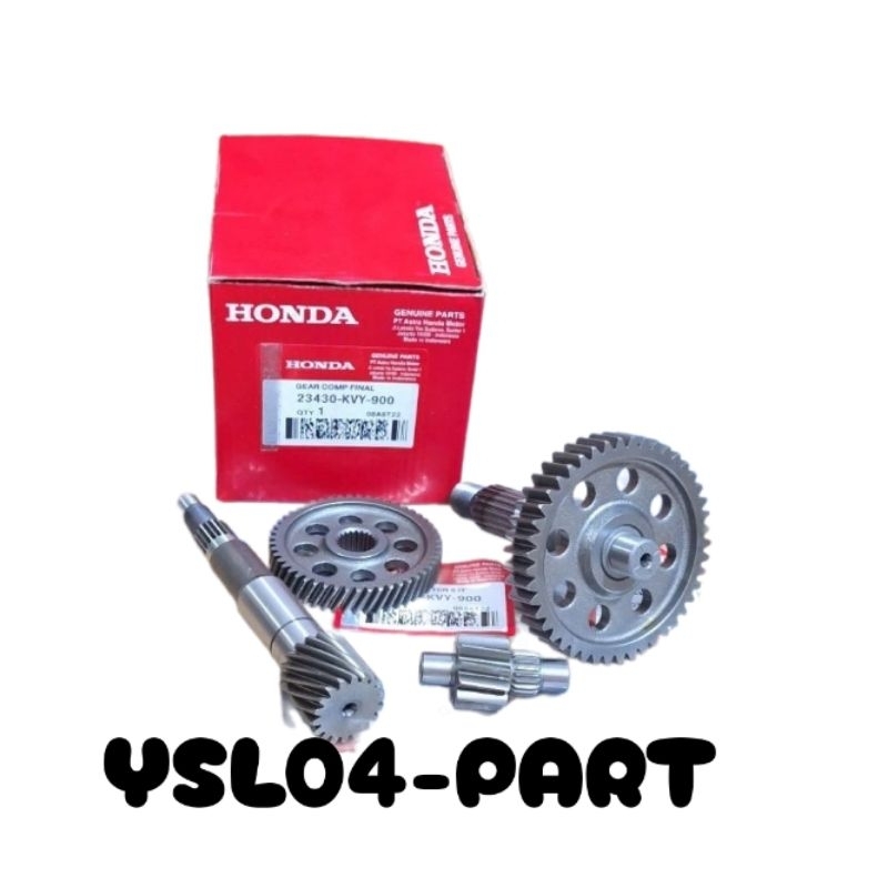 GIGI RASIO KOMPLIT KVY HONDA BEAT KARBU SCOOPY KARBU SPACY KARBU ORI