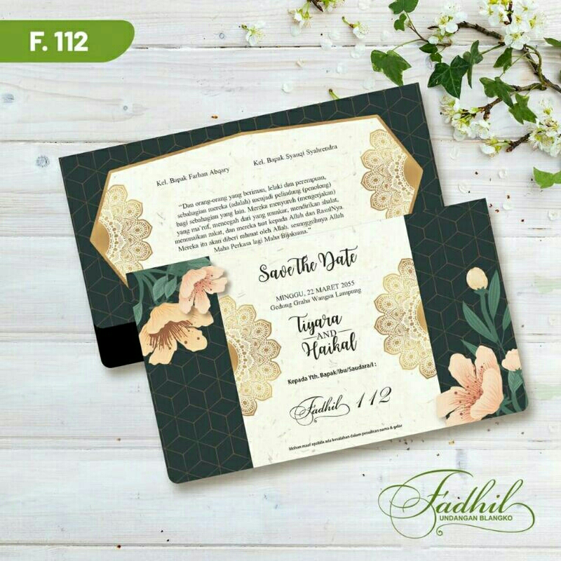 Undangan Pernikahan + CETAK kode Fadhil 112