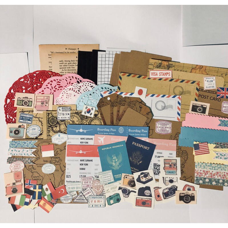 

JOURNAL KIT TRAVEL 100pcs #(065)