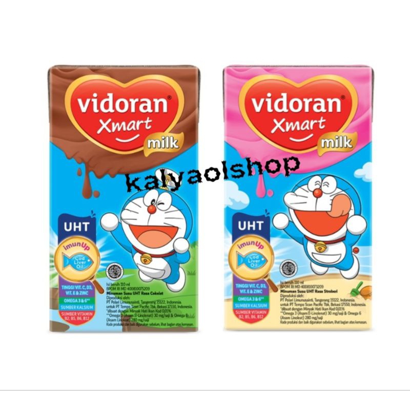 

Vidoran Susu UHT Cair 110 ml Coklat dan Strawberry