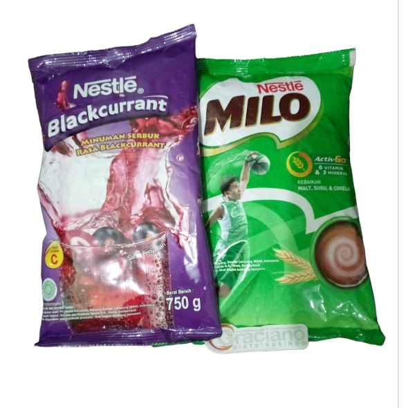 

Milo Complete Mix 960gr + Nestle Blackcurrant 750gr activ go