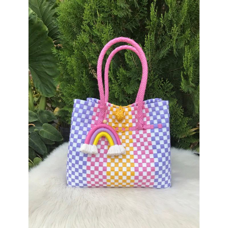 Tas Anyaman Plastik Jali Premium M Patty Tote Bag Anyaman Tas Jali