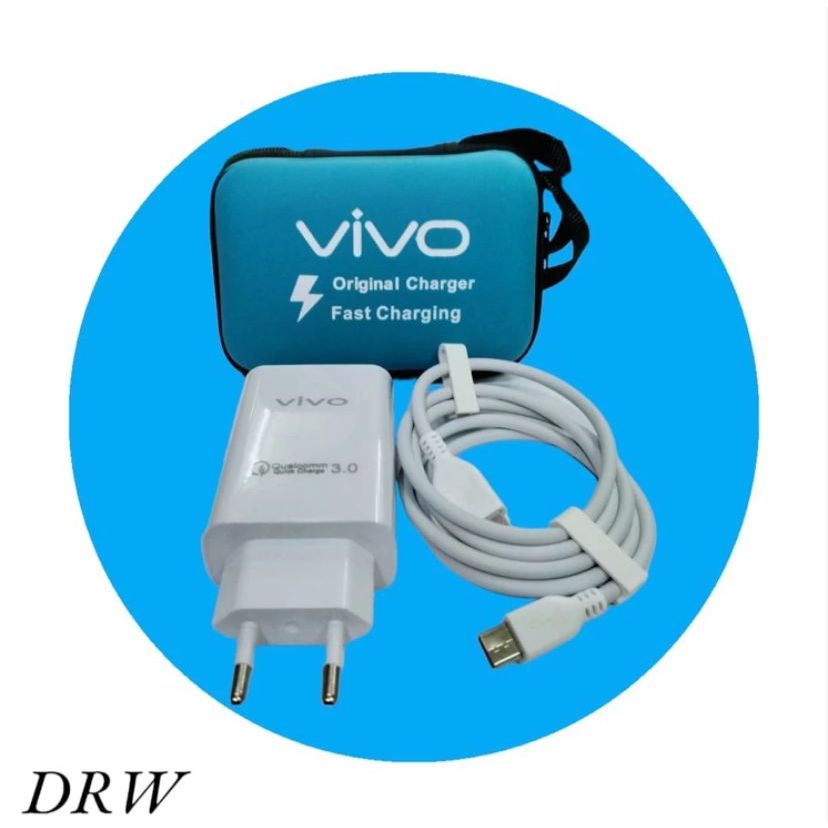 MINIMAL PEMBELIAN 10 PCS |  CHARGER VIVO MICRO USB SUPER FAST CHARGING PLUS DOMPET GOOD QUALITY