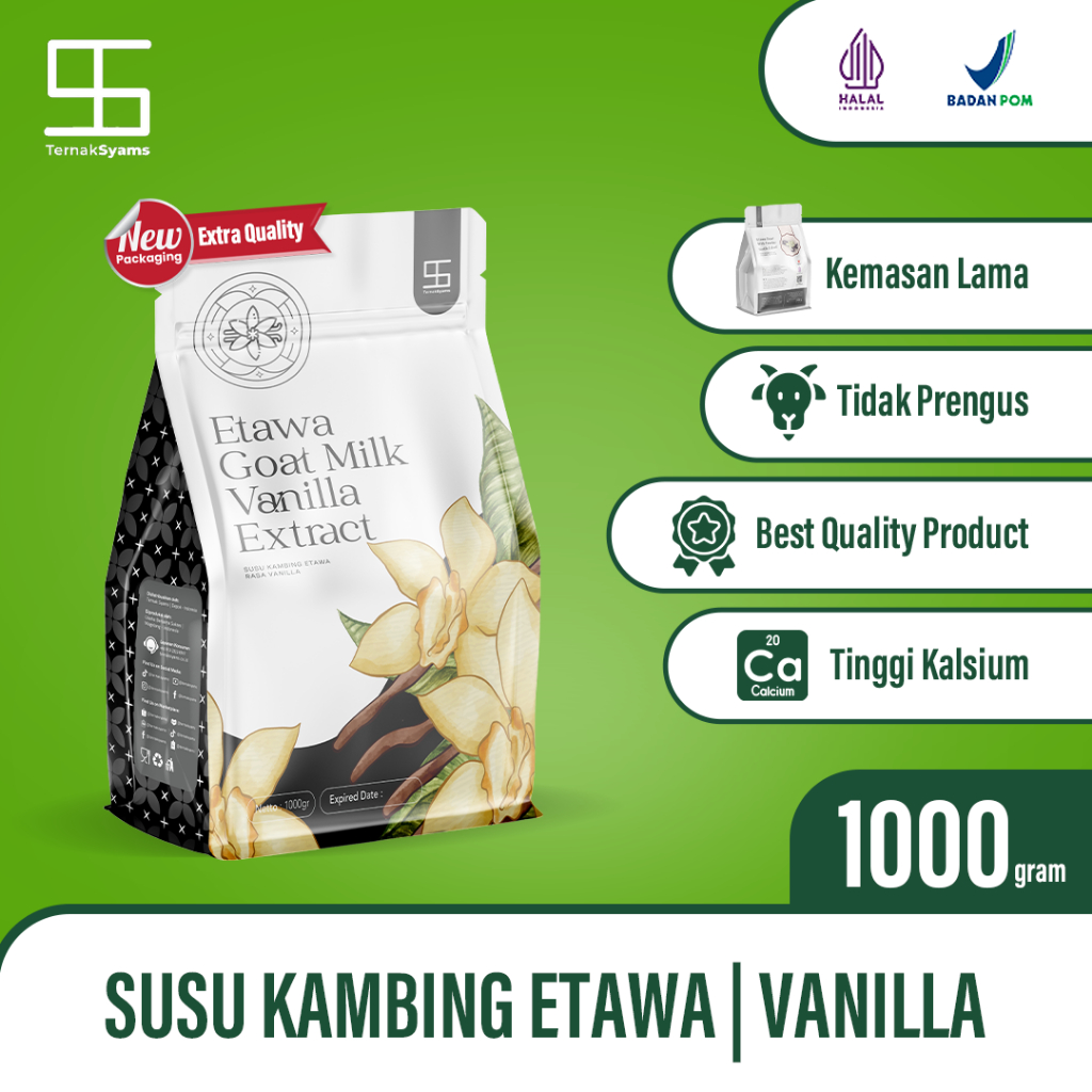 

Susu Bubuk Ternak Syams Varian Vanilla 1000 gram