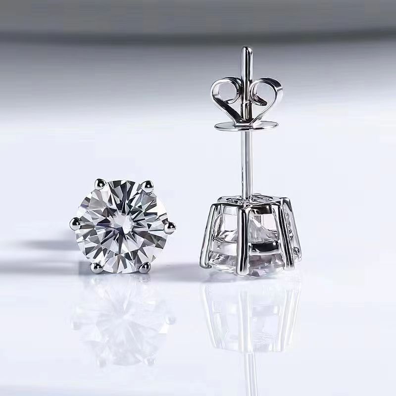 Anting Titanium Anti Karat Emas Putih Perak Asli Wanita Anting Tusuk Korean Style Anting Cowok Keren
