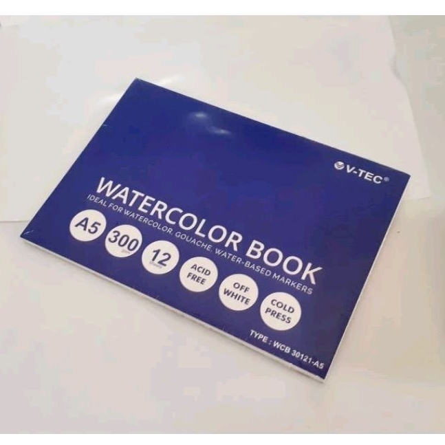 

V-TEC Watercolor Book A5 type WCB 30121-A5