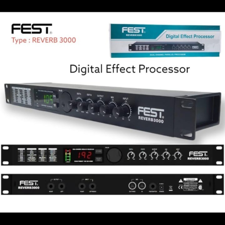 Efek Vokal FEST REVERB 3000 REVERB3000 REVERB-3000 Effect Vocal
