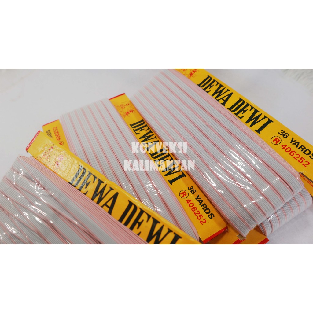 Karet Elastis / Elastis / Karet Merk Dewa-Dewi / Karet Celana 1 Roll