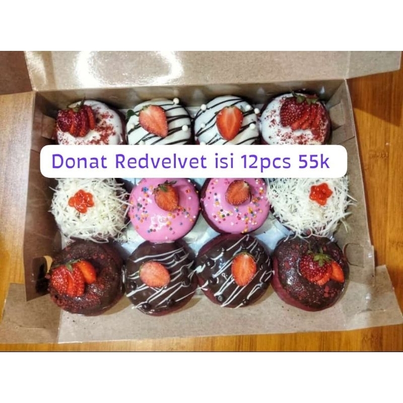 

New Donat Red velvet Isi 12pcs