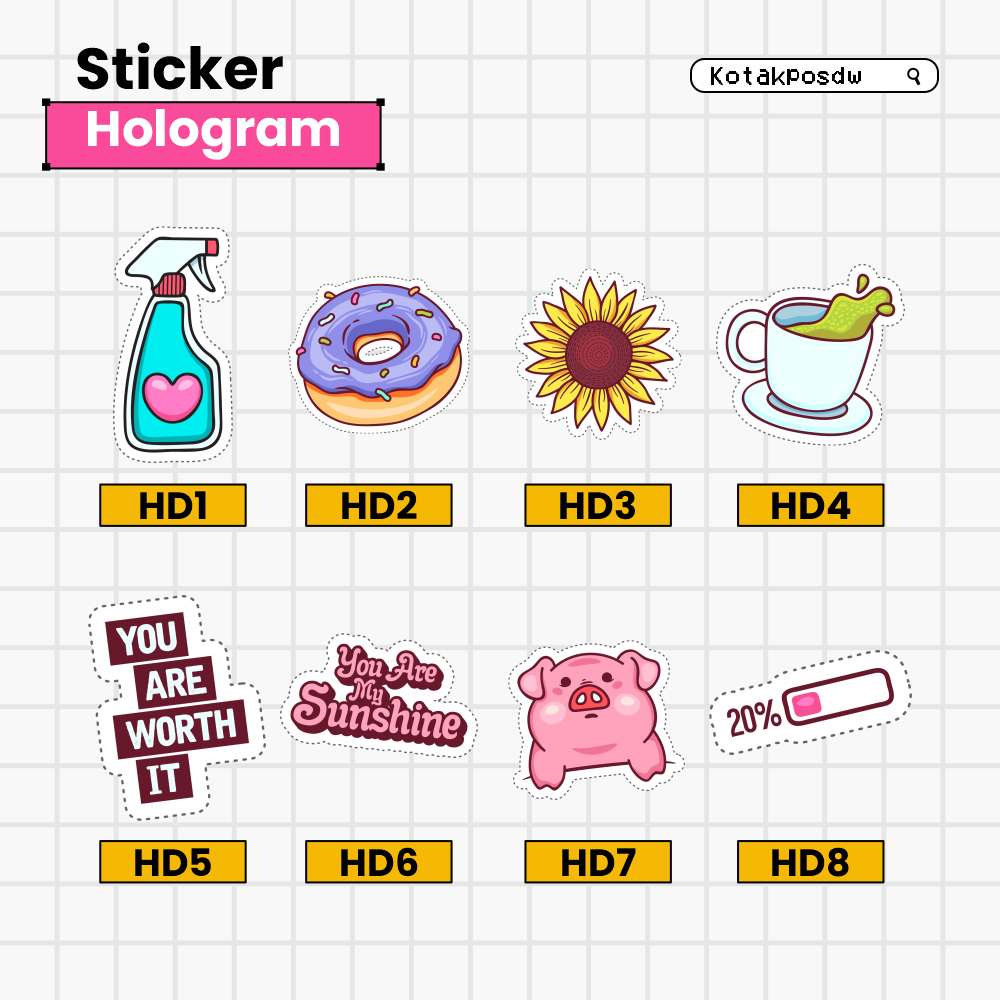 

Sticker hologram unik