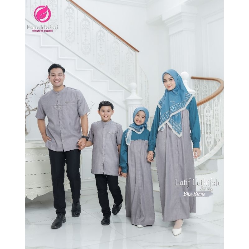 Latif Lathifah Series Blue Stone by Fania Hijab / Sarimbit Fania Hijab 2024