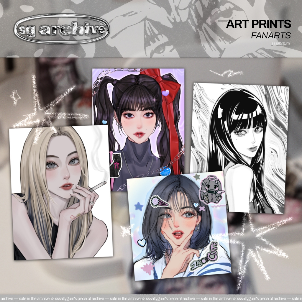 

[sssaltygum] mix artprints - gg fanarts