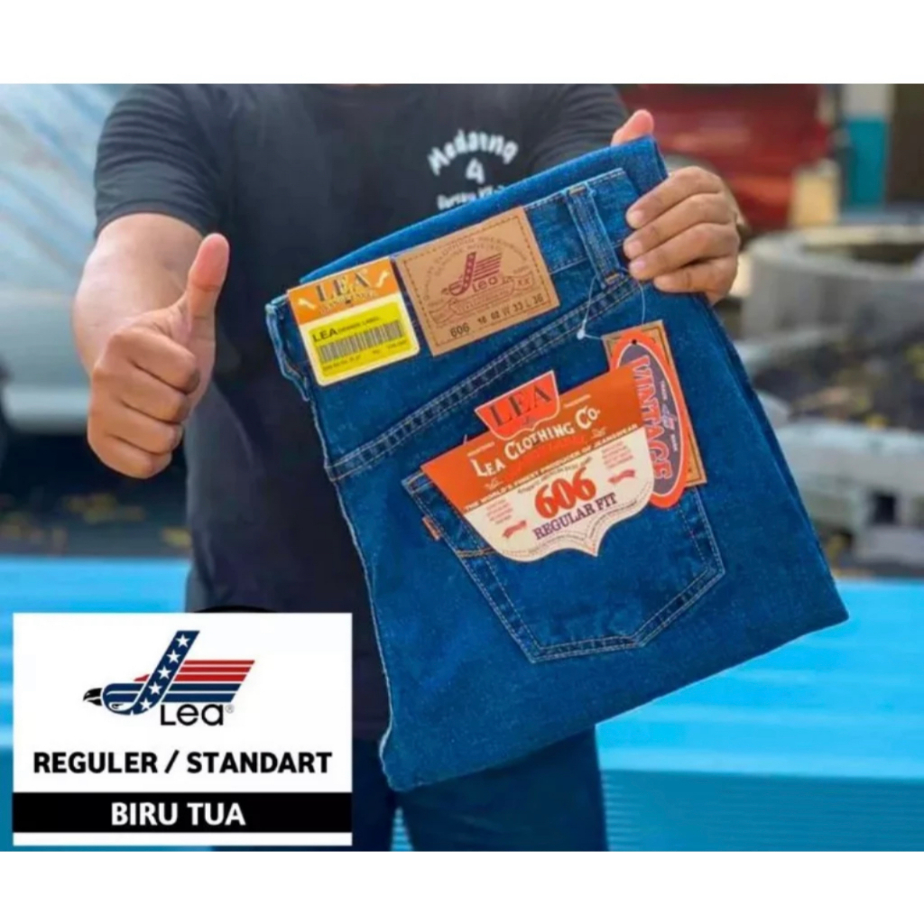 Celana Panjang Pria Lea Original // Celana Jeans Pria Standar Celana Lea 606 // Celana Jeans Panjang