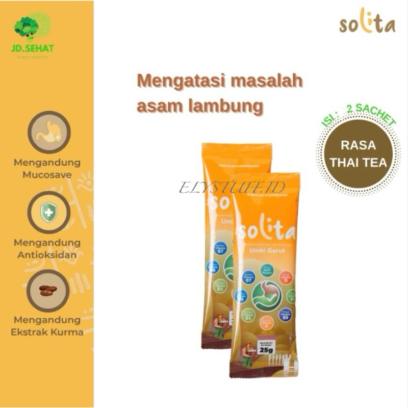 

Solita by Puspa Dewi atasi Asam Lambung Gerd Mag Sachet Rasa Thai Tea Elystuff.id