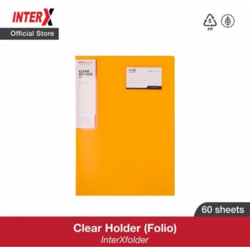 

Clear Holder Folio 60 Pocket Inter X / Document Keeper / Display Album
