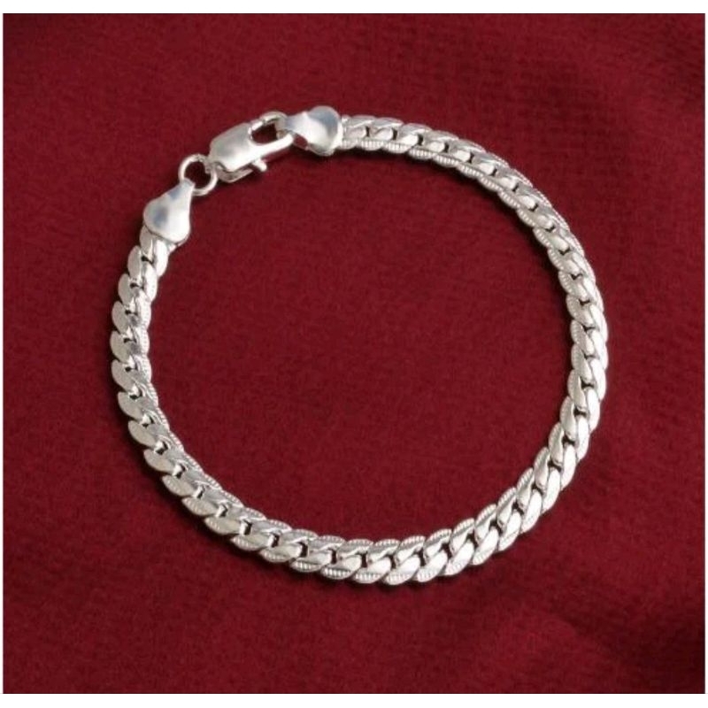 gelang TITANIUM PRIA WANITA  rantai titanium silver gold