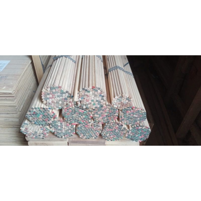 dowel/kayu bulat 8mm panjang 80cm