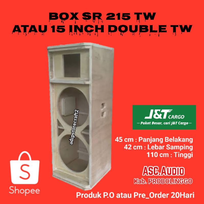 Box Speaker SR 15 inch Double TW