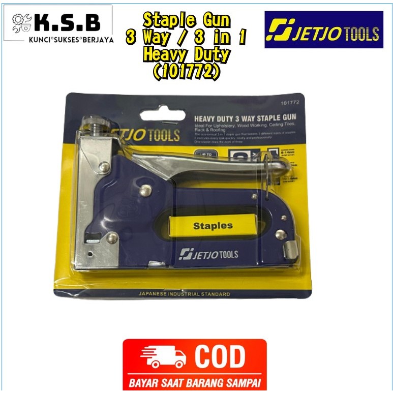 

(101772) 3 in 1 Staple Gun Tracker Staple Tembak 6-14mm JETJO TOOLS / Lakoni pro TERSEDIA PAKET PLUS ISI STAPLE NYA