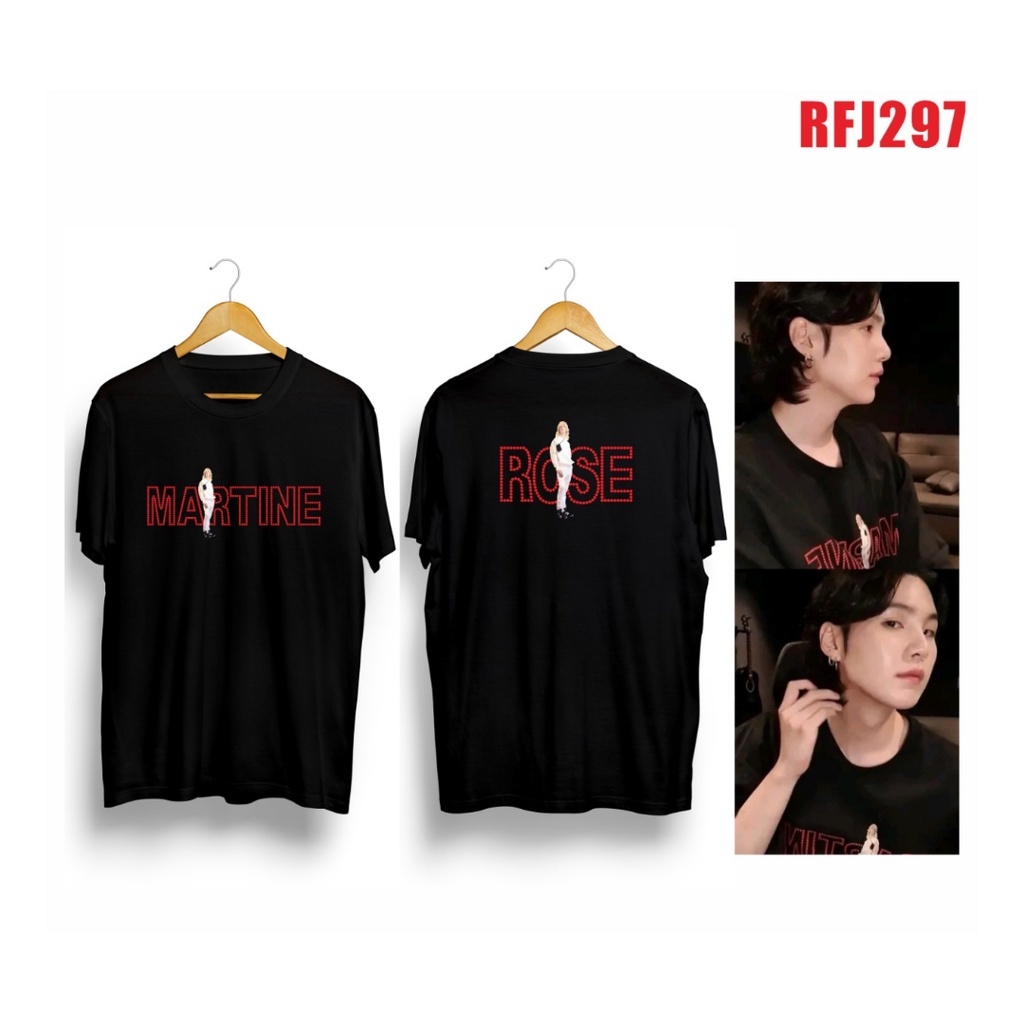 (RFJ297) Baju Kaos Bts Suga Min Yoongi Martin