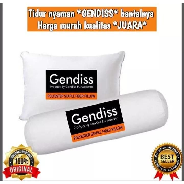 Bantal Katun Gendiss 100% ORIGINAL, bantal premium, bantal/guling hotel, bantal silikone, bantal emp