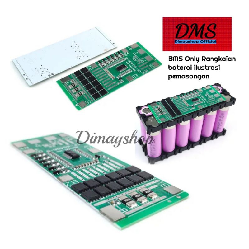 Modul BMS 6S 24V 20A Baterai Lithium 18650 pack