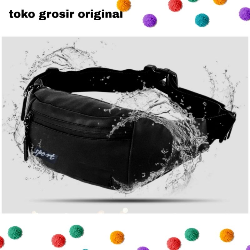 TAS PRIA DISTRO ANTI AIR - TAS SELEMPANG WATERPROOF TAS DADA TAS PINGGANG LAKI LAKI