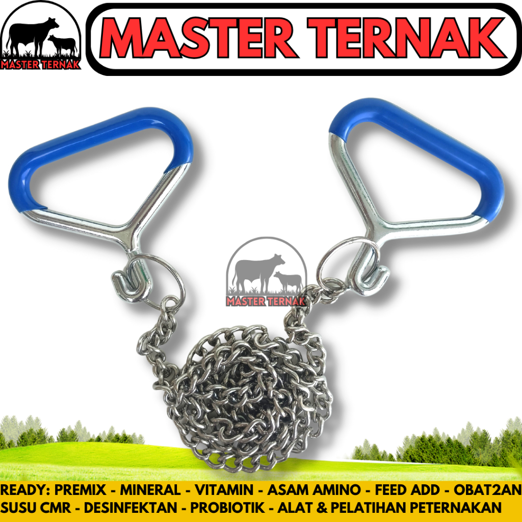 CALF PULLER CHAIN Stainless Steel - Rantai Alat Menarik Pedet Anak Sapi Kerbau - Cow Delivery Tool