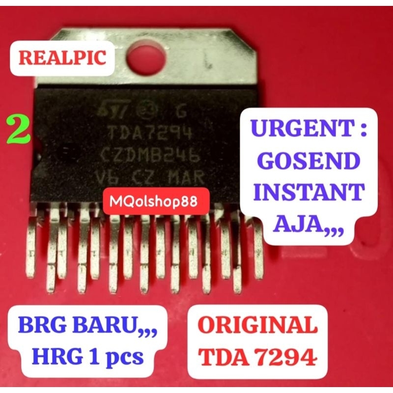 TDA7294 ORIGINAL TDA 7294 POWER AMPLIFIER IC TRANSISTOR TR MESIN LAS TRAPO TRAVO IGBT