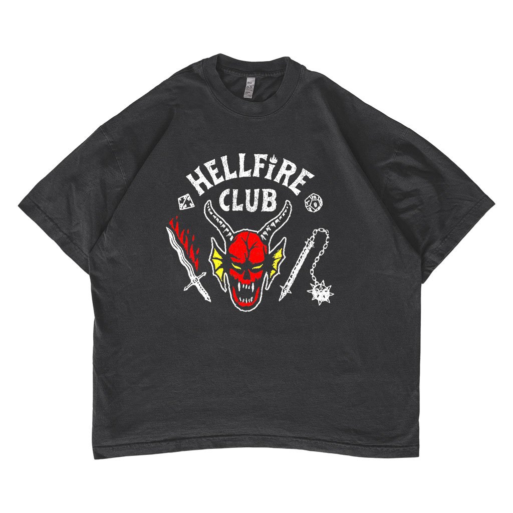 Stranger Things Hellfire Club Monsters Movie T-shirt Oversize #13