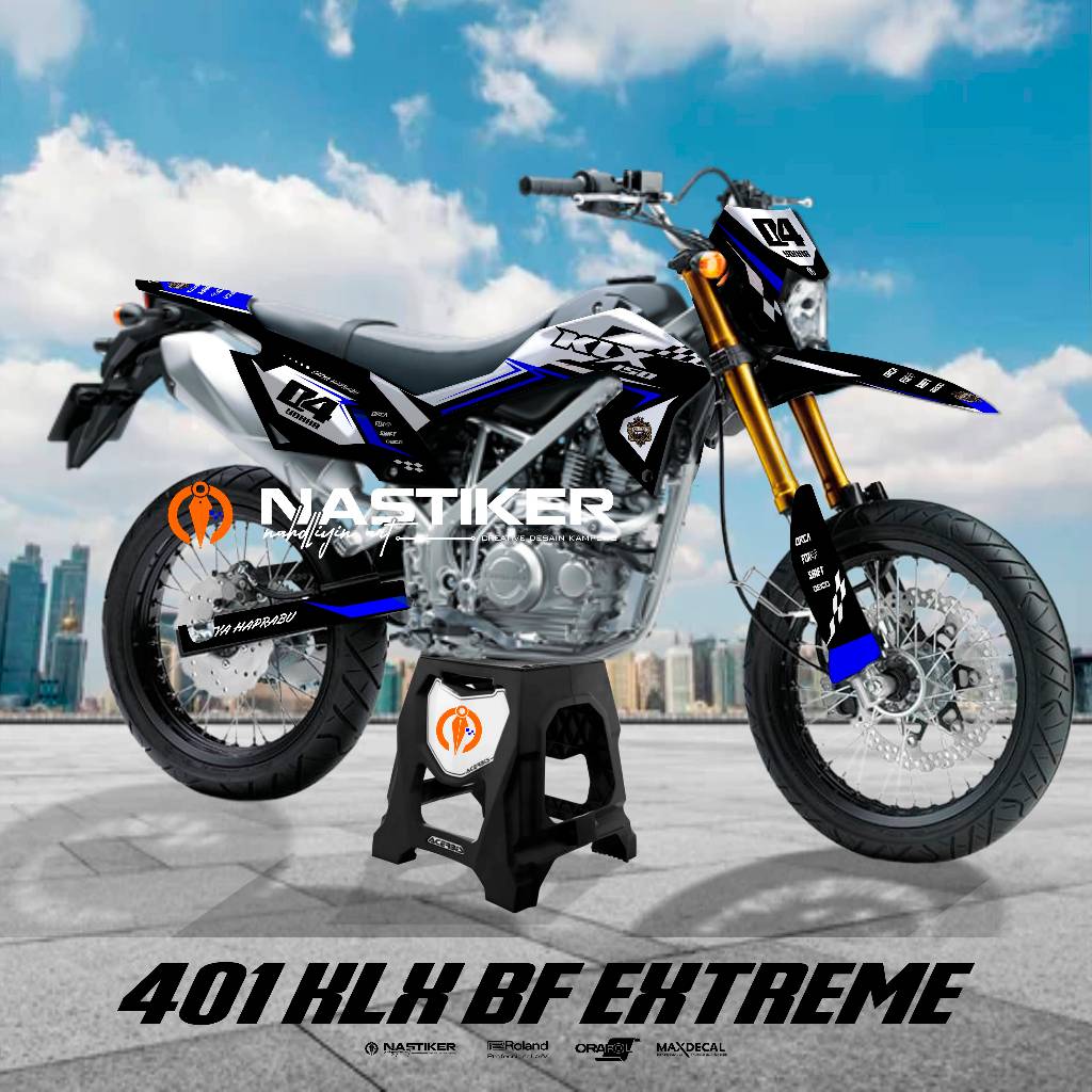 0401- Decal KLX BF Extreme/SE - DECAL KIT KAWASAKI KLX BF extreme DESAIN SIMPLE - DECAL KLX FUL BODY