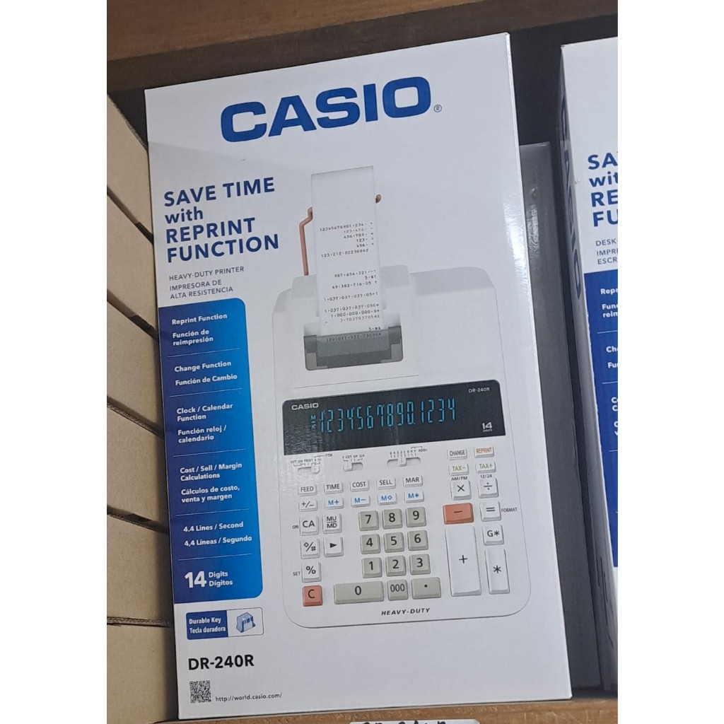 

Kalkulator Kasir Printing Casio Dr-240R Print Calculator 240 R