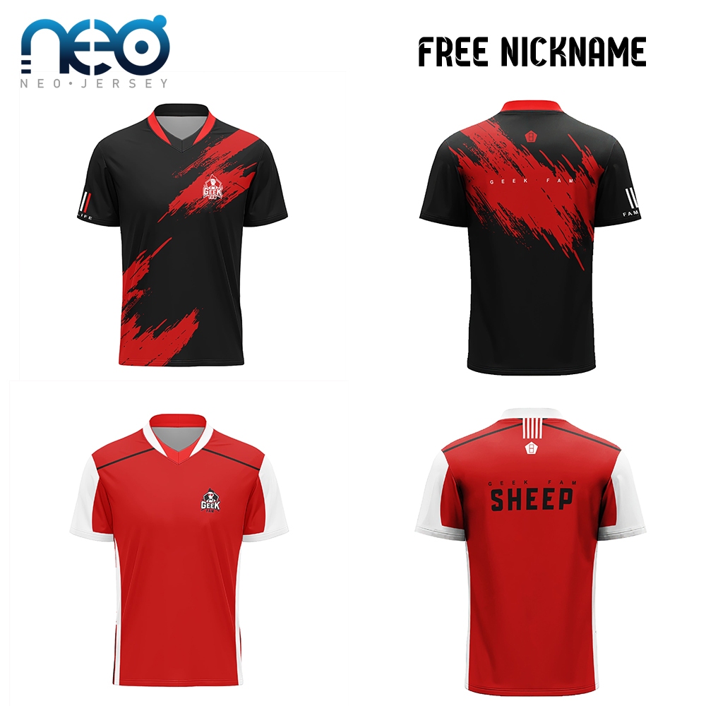 Jersey eSport GEEK FAM | Kaos Gaming GEEK FAM | Jersey Gamers GEEK FAM | Kaos Jersey Custom