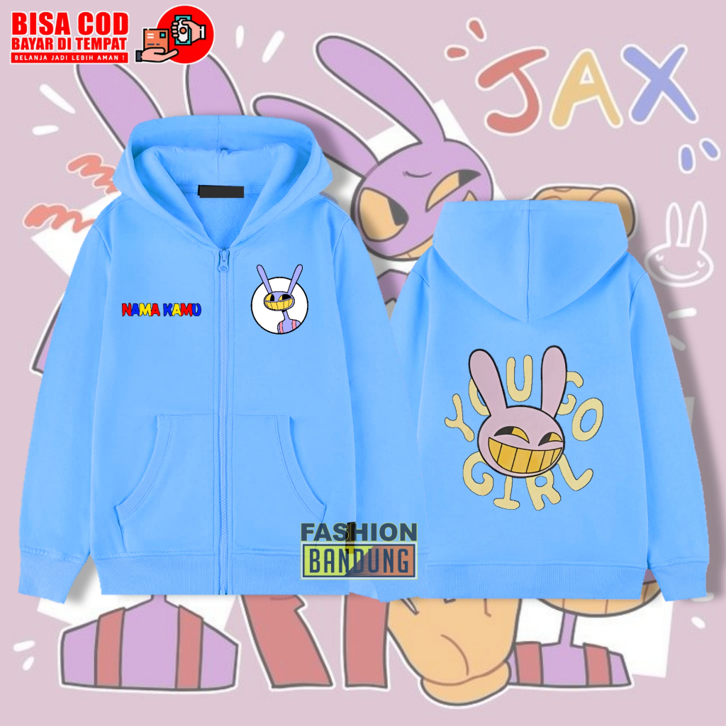 JAKET ZIPPPER ANAK JAX DIGITAL CIRCUS JAKET ANAK THE AMAZING DIGITAL CIRCUS