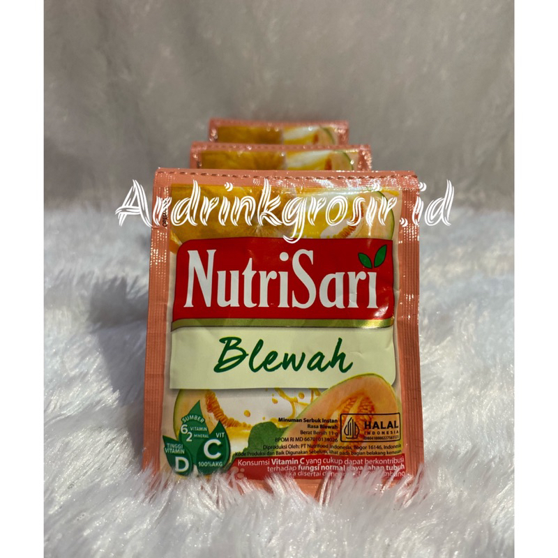 

Nutri Sari Blewah,Nutri Sari Sweet Mango,Nutri Sari Cincau PERBAG/PERPACK isi 40pcs