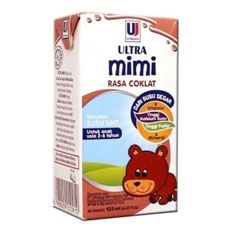 

ULTRA MILK MIMI UHT COKELAT TP 125 GR - SUSU