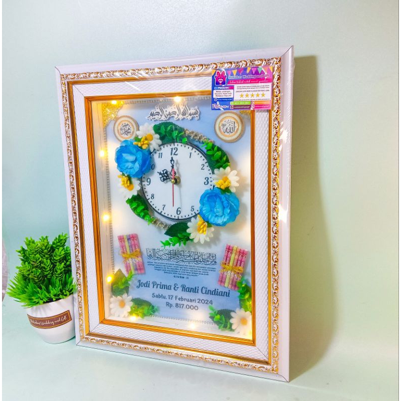 Mahar Pernikahan Bingkai / Mahar Jam / Mahar Simple / Mahar Unik
