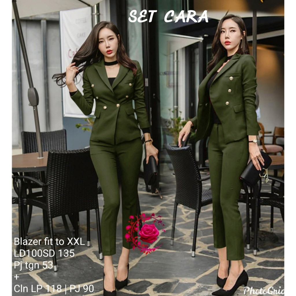 KAFIS SHOP Setelan Blazer Yuka | Setelan Ngantor | Setelan Wanita | Setelan Jumbo