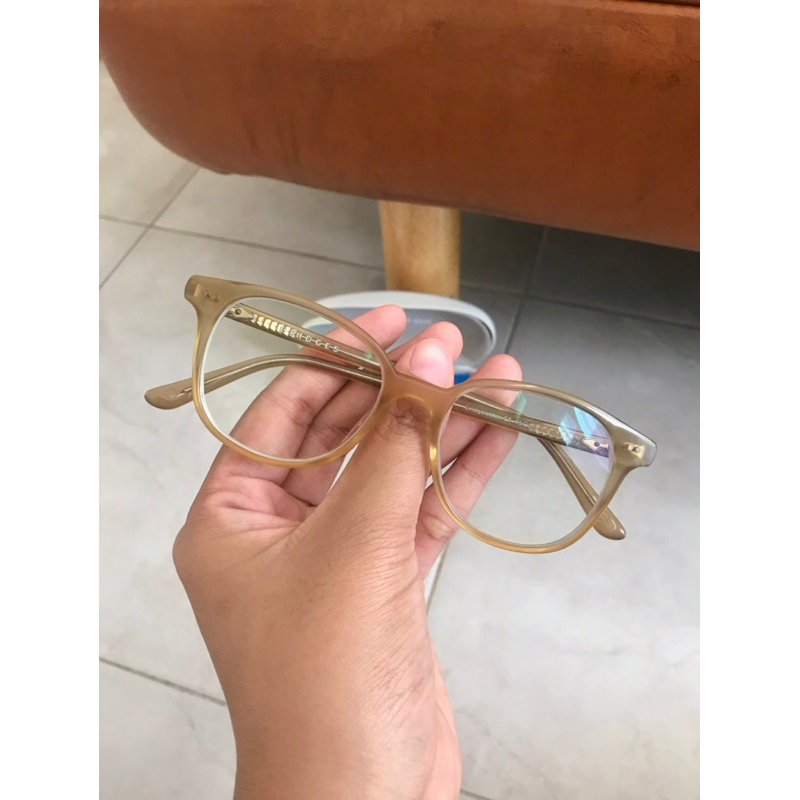 Preloved Frame Kacamata Bridges Eyewear Bridgewater Sahara Yellow