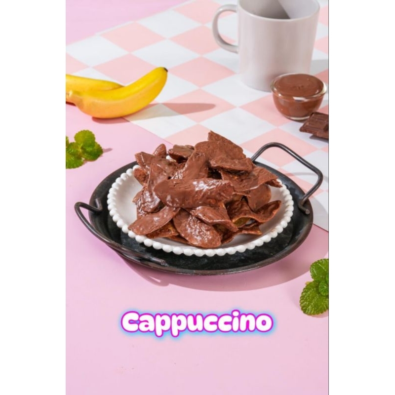 

Keripik pisang varian cappucino