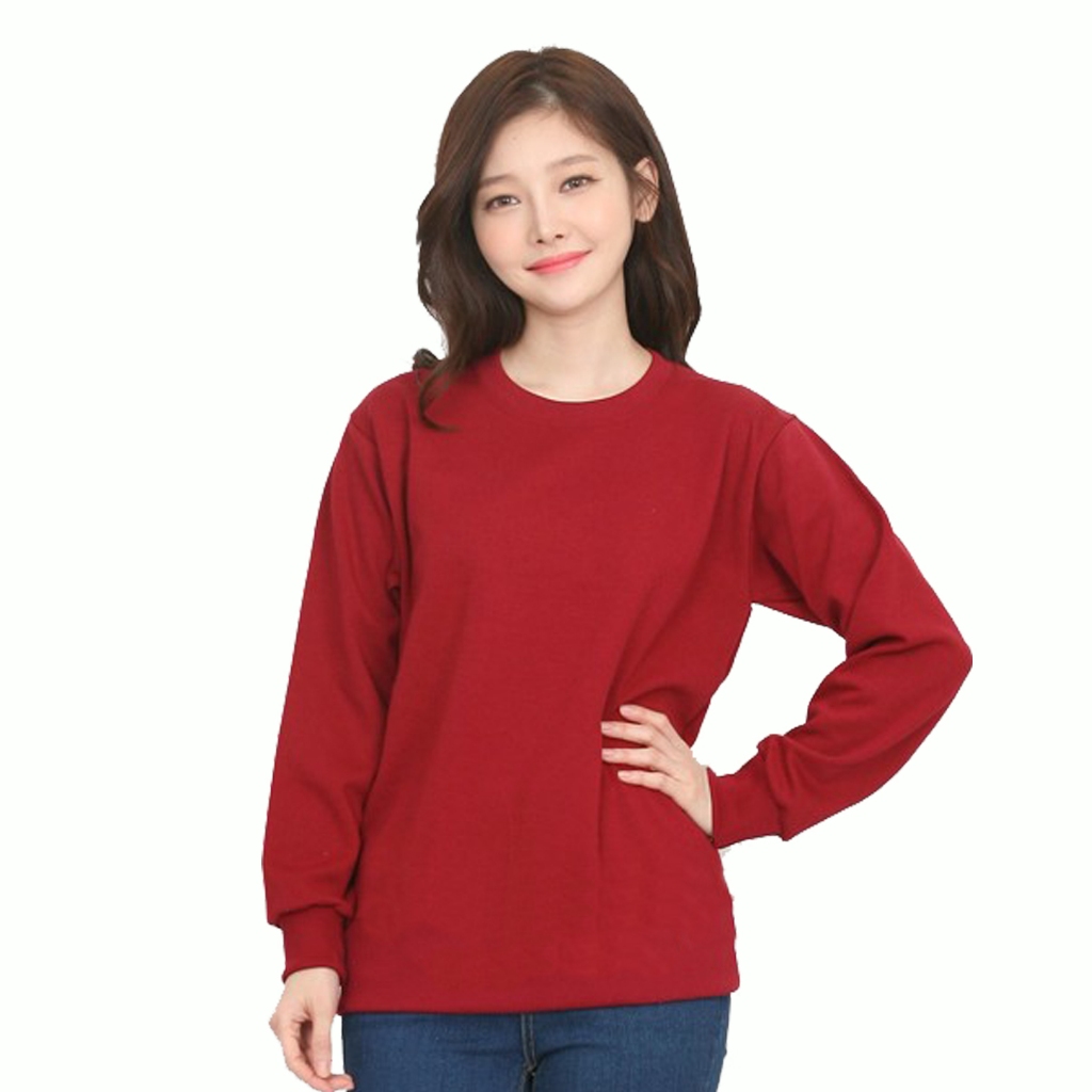Kaos Polos Panjang Ujung Karet Original Bahan Soft Semi Katun 24s Baju Tshirt Lengan Panjang Wanita