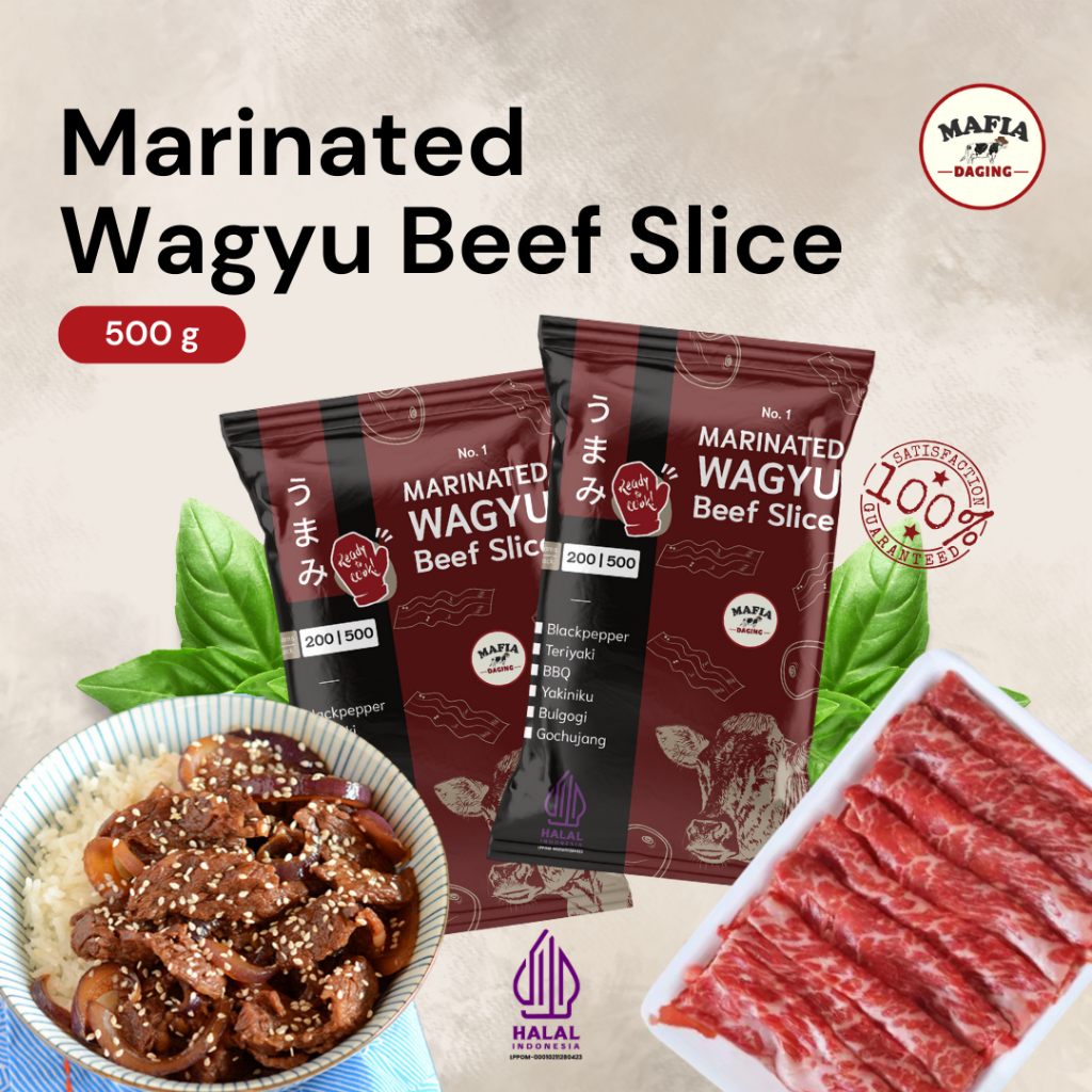 Marinated Wagyu Beef Slice - mafia daging
