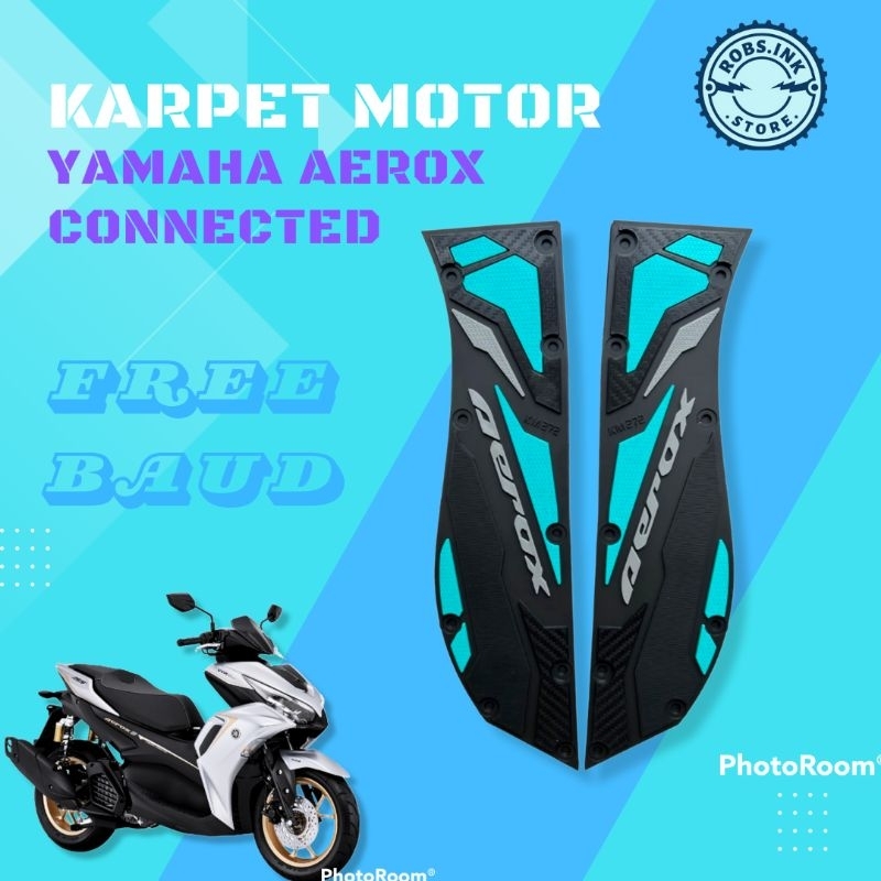 Aksesoris Motor Yamaha Aerox Connected 155/Karpet Motor Aerox Connected 155
