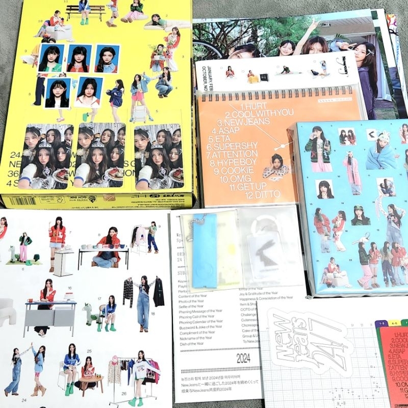 [SHARING] NewJeans Season's Greetings 2024 [24/7 With New Jeans] Photobook/ Desk calendar / Folded C