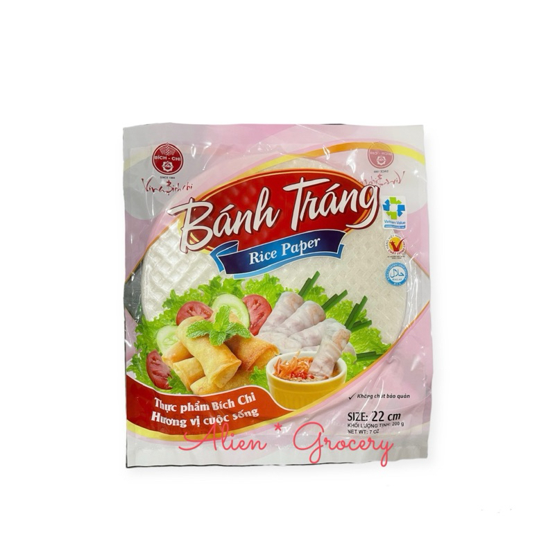 

BANH TRANG BICH HI Rice Paper Roll 22cm Kulit Lumpia Vietnam 200gr