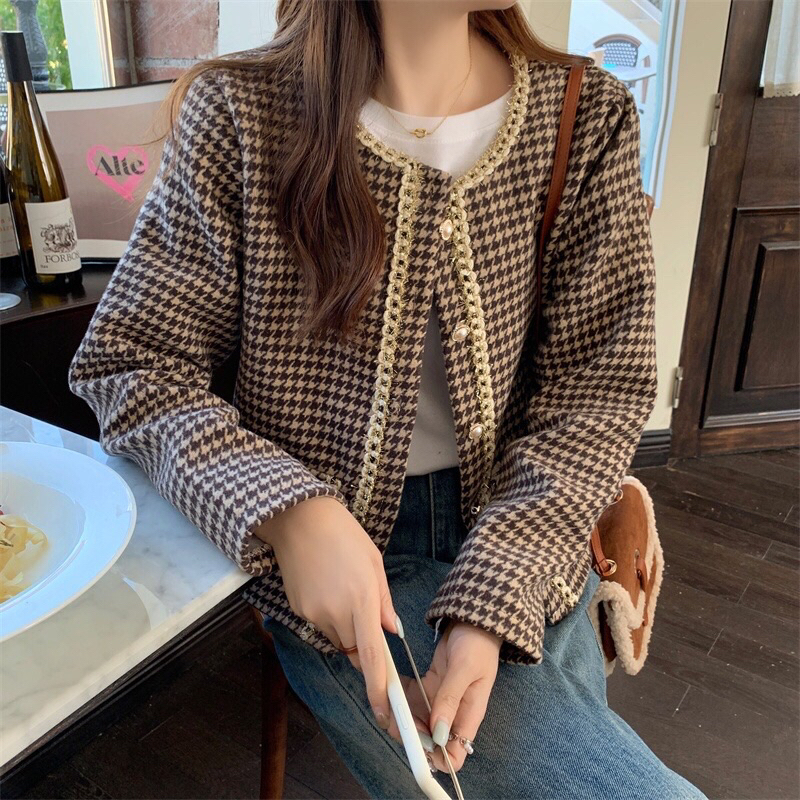 Jaket Wanita Korean terbaru Style Outer Crop