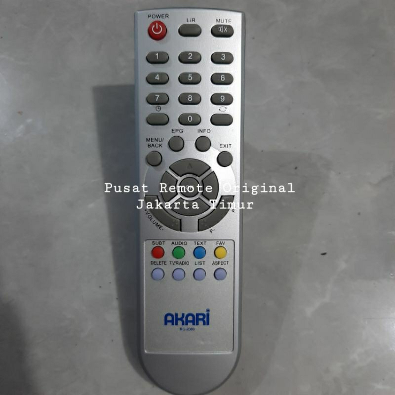 REMOTE REMOT TV AKARI RC-2080 ORIGINAL