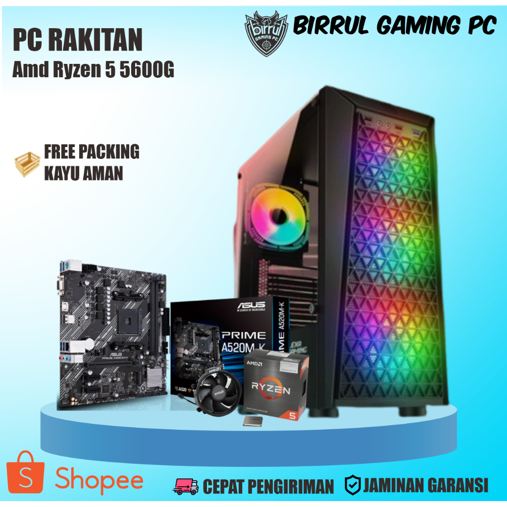 Pc Gaming Amd Ryzen 5 5600G I 32Gb I 120Gb I 500Gb